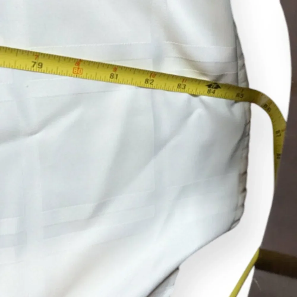 Large Round White Table Cloth 85